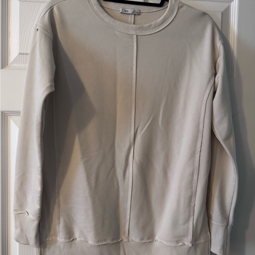 Dex Off-White Crewneck Top